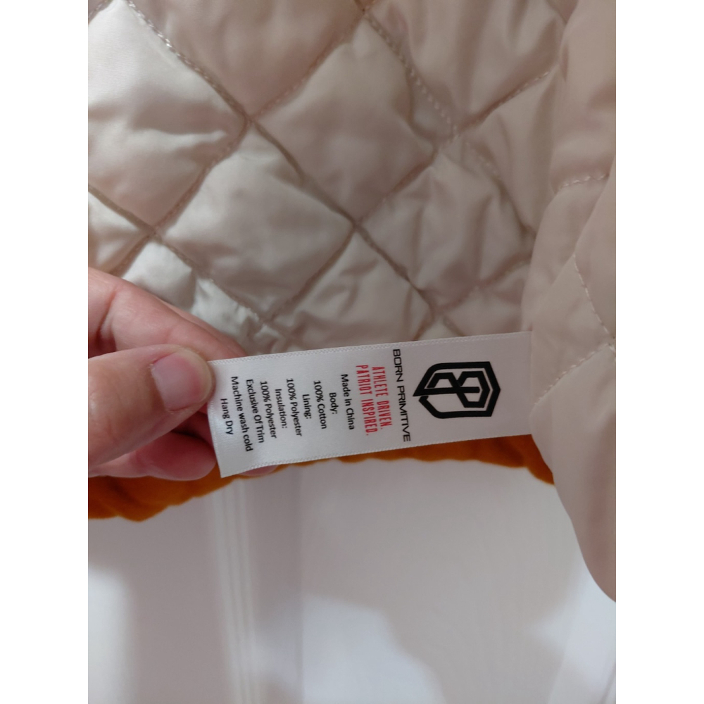 Born Primitive Jacket Women's Small Timber White Quilted Cotton Honey Ginger - Picture 3 of 5